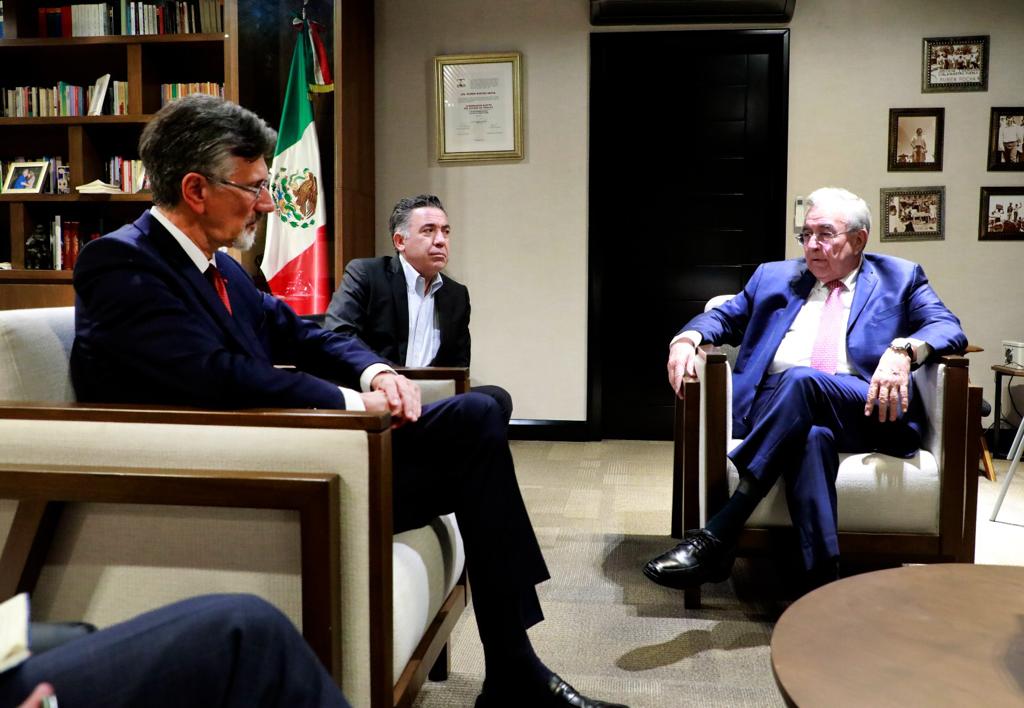 Sinaloa va por más alianzas con Francia; se reúne Rocha con el embajador Jean-Pierre Asvazadourian