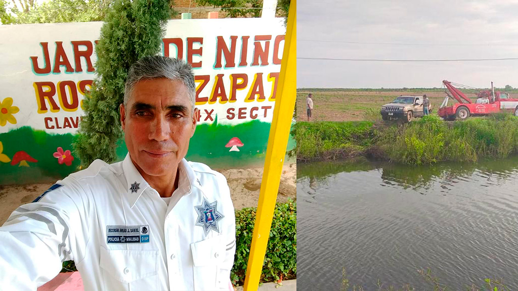 ¡La última y nos vamos! Agente de tránsito narra el rescate de familia en canalazo en su último día de trabajo