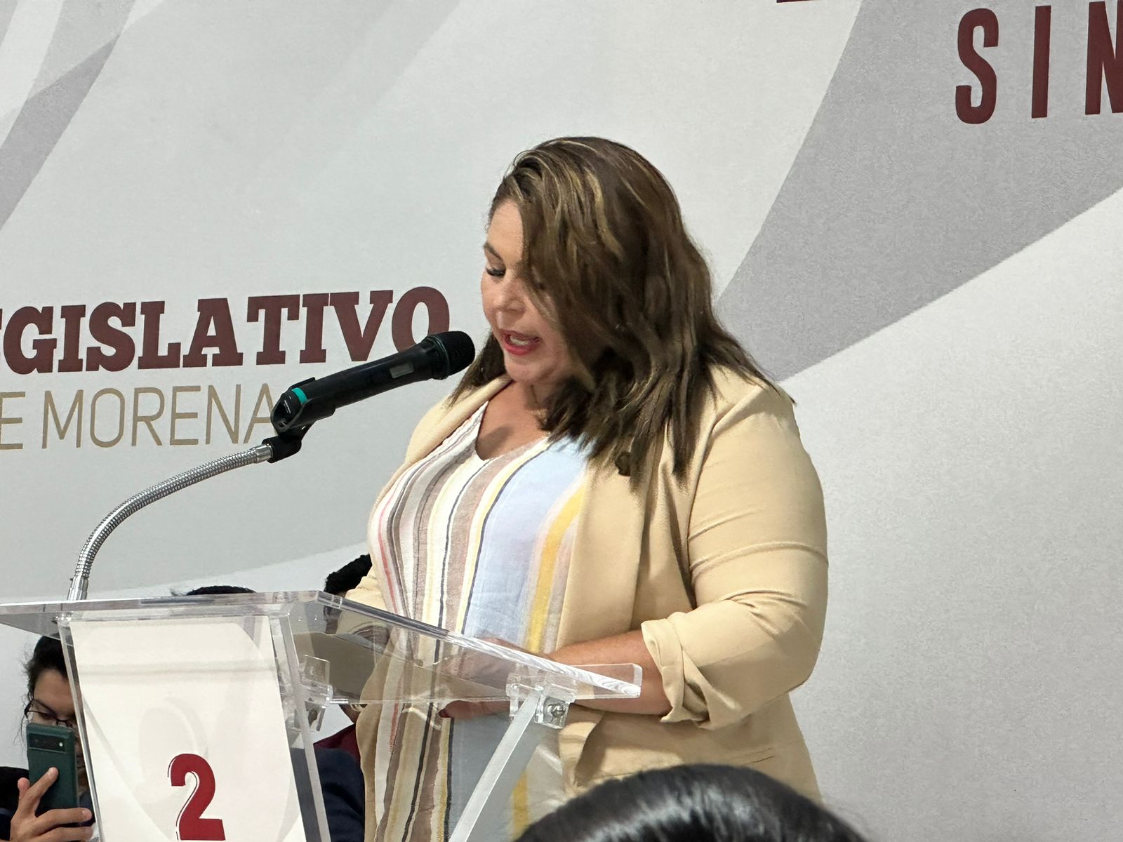 Aprovecha diputada para arremeter contra la UAS y el PAS en Segundo Informe Legislativo Morena