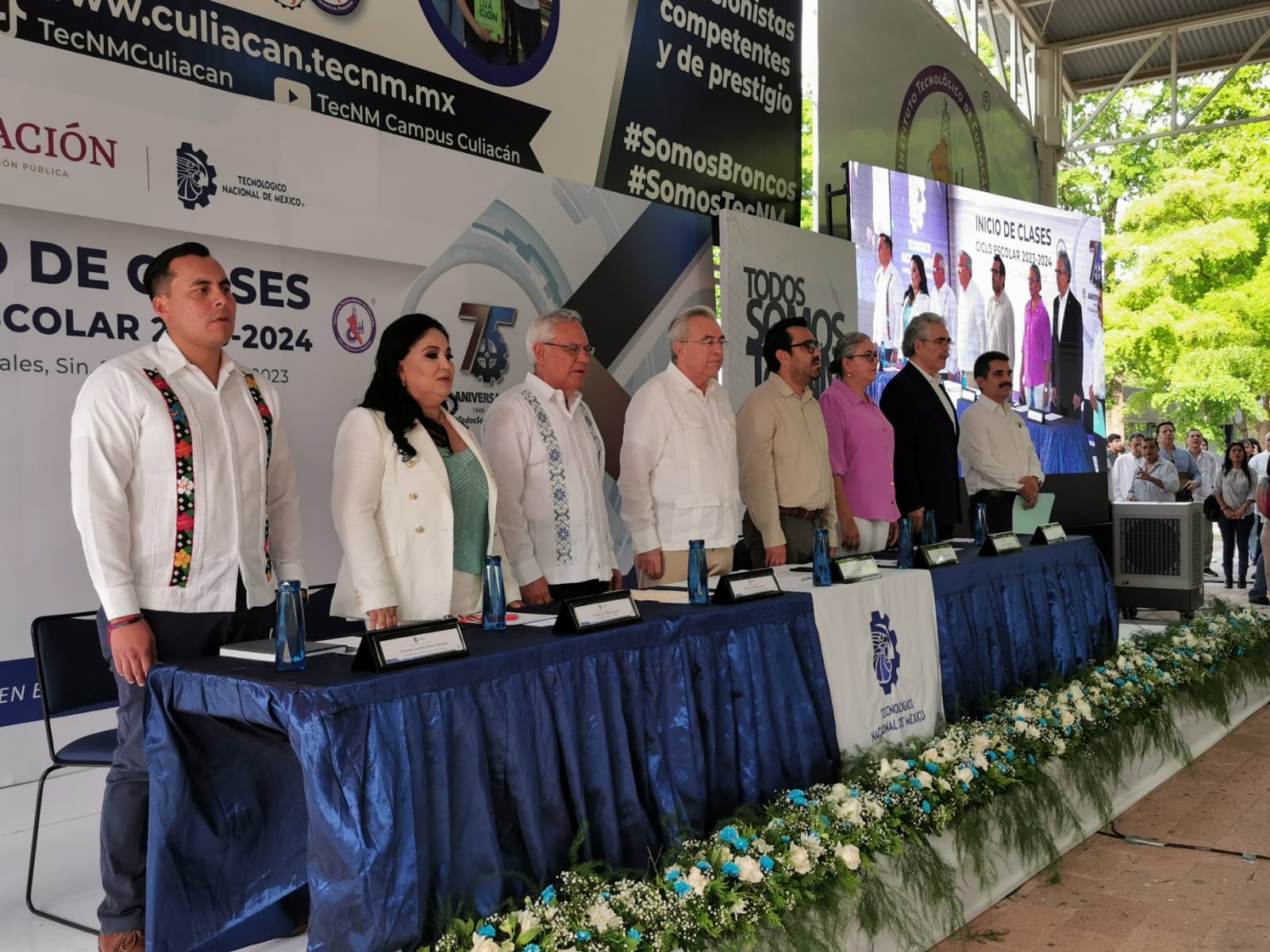 Encabeza Rocha Moya inicio de ciclo escolar en el Tecnológico de Culiacán