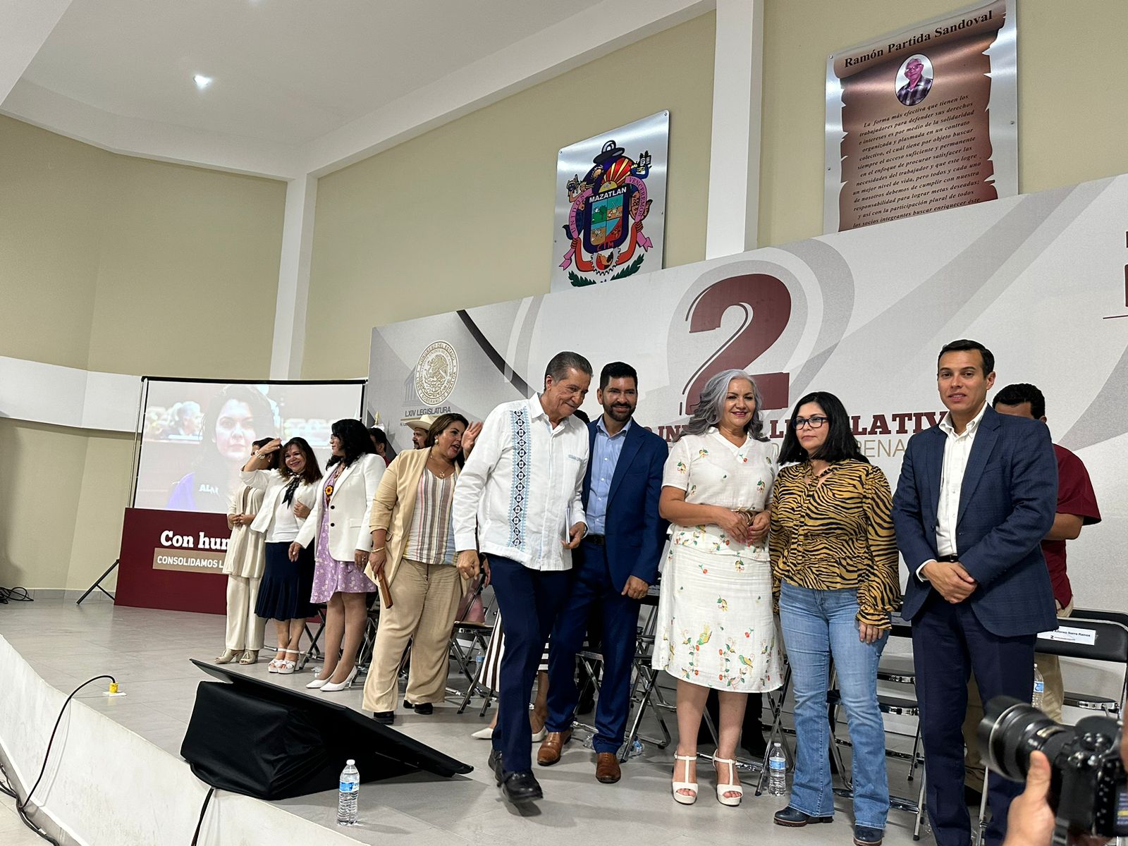 Feliciano, ‘Senador’ y Patrón, ‘alcalde de Mazatlán’, así el segundo informe legislativo de Morena en Mazatlán