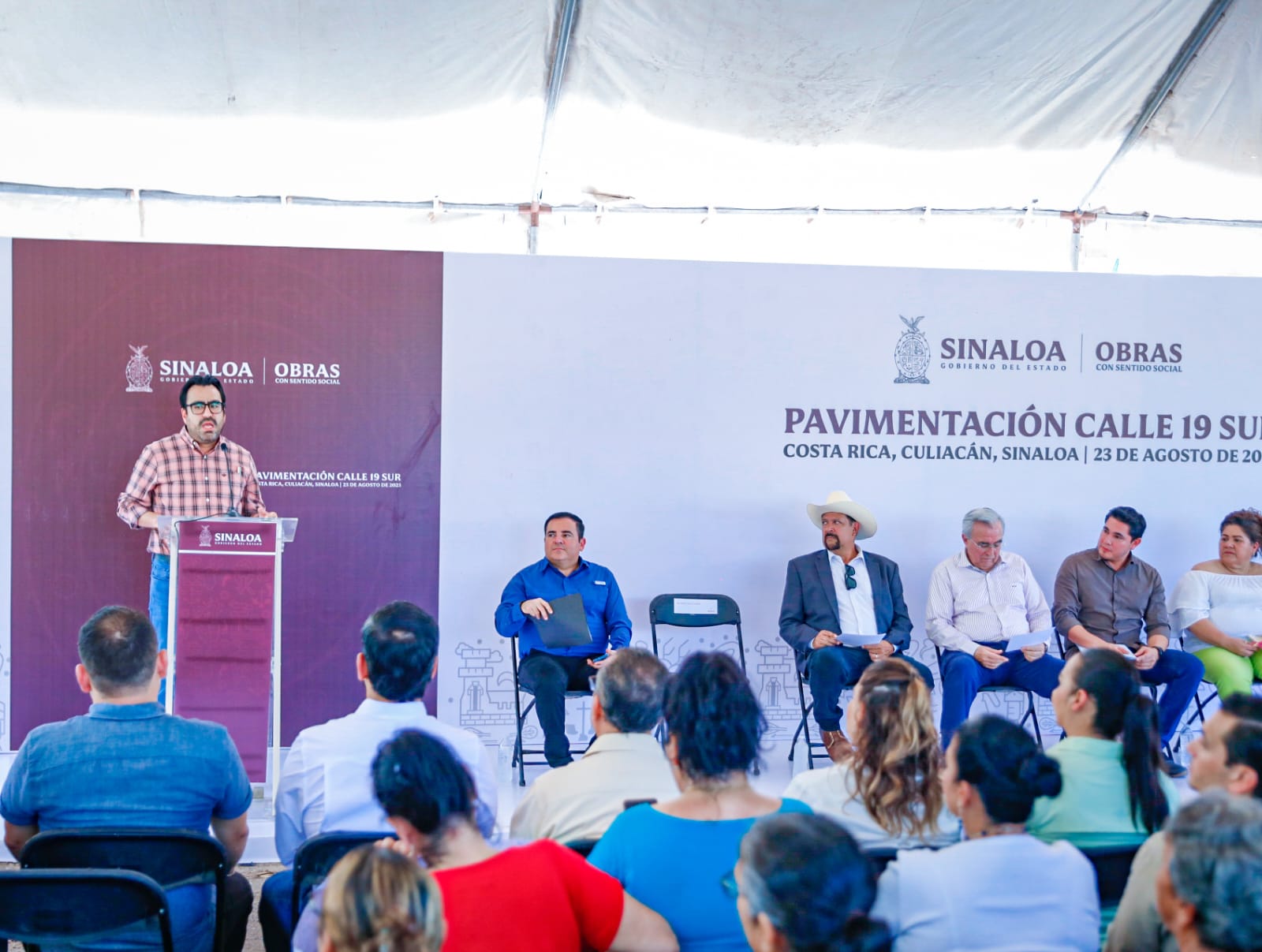 ‘Tengo la vocación por poderles hacer feliz’: Gobernador y alcalde entregan calles pavimentadas en Costa Rica y El Salado