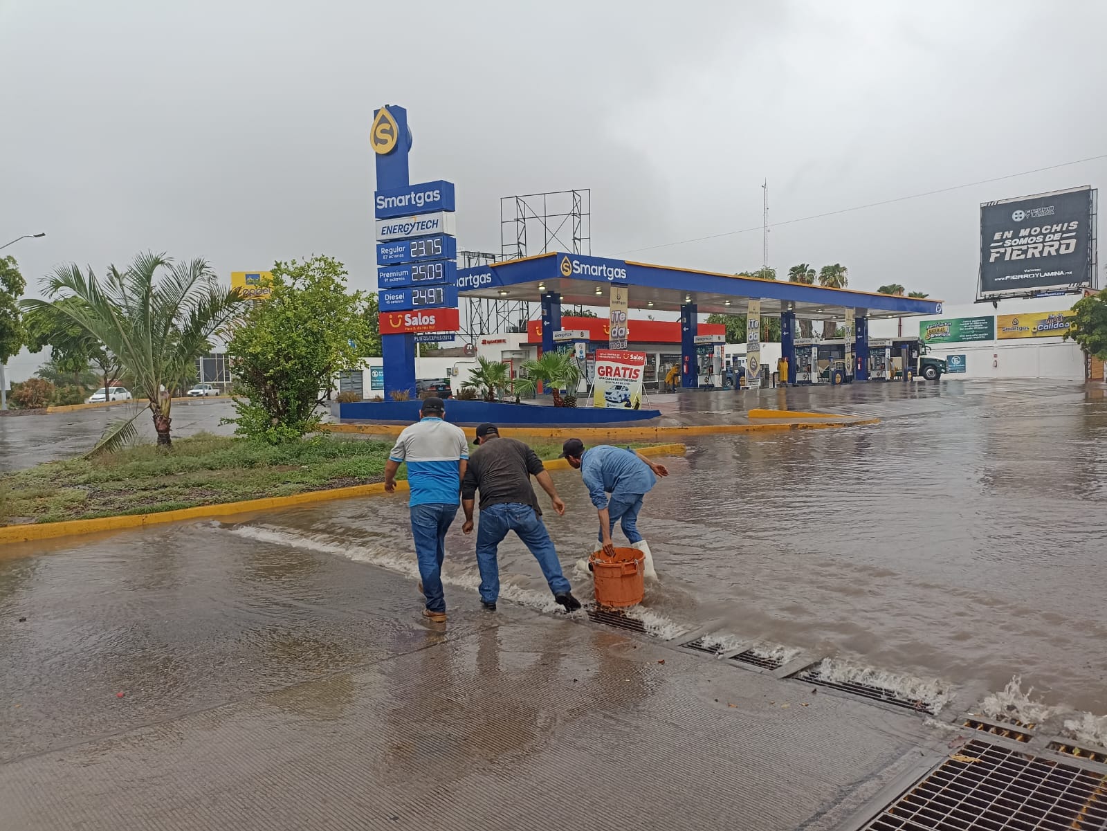 ‘Hilary’ deja inundaciones en la zona norte del estado de Sinaloa