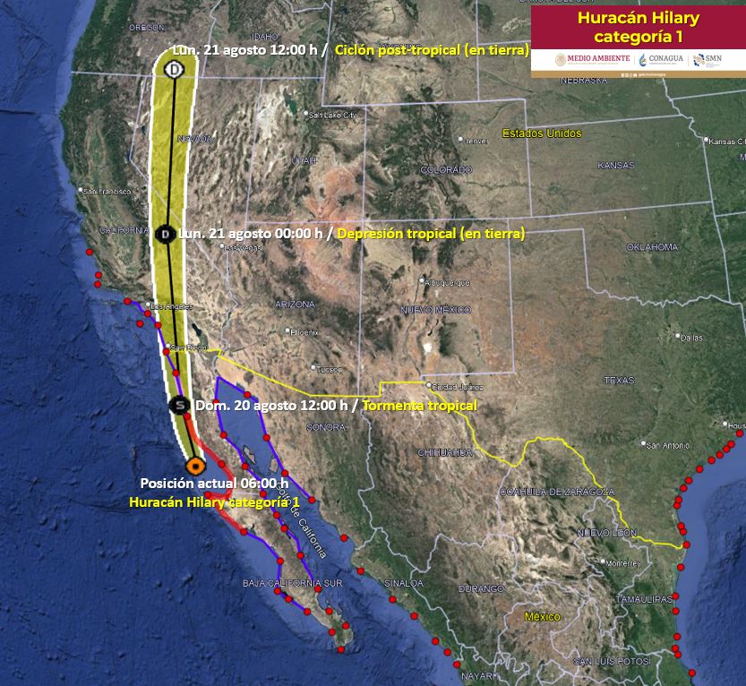 ¿Cuál es el pronóstico sobre el huracán ‘Hilary’?
