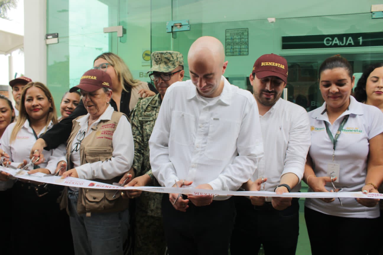 Inauguran Banco del Bienestar ‘La Sirena’ en Mazatlán y destacan inversión de 2 mil mdp en programas en el puerto