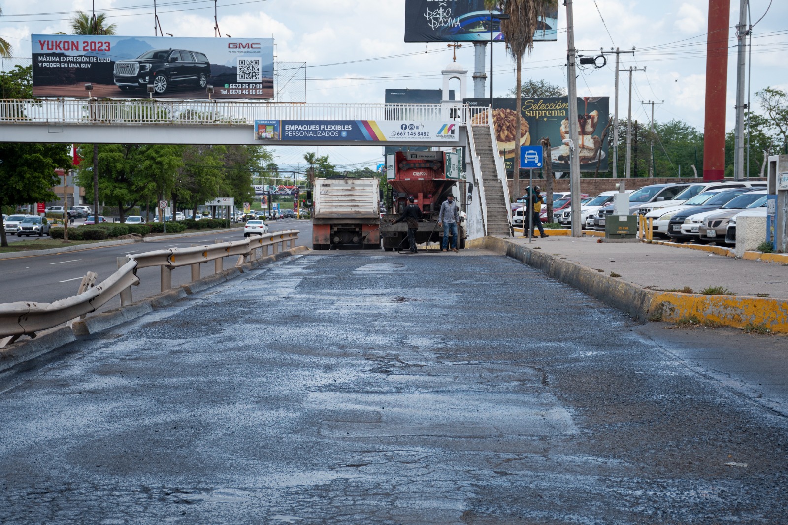 Obras de reencarpetado en Culiacán benefician a toda la ciudadanía