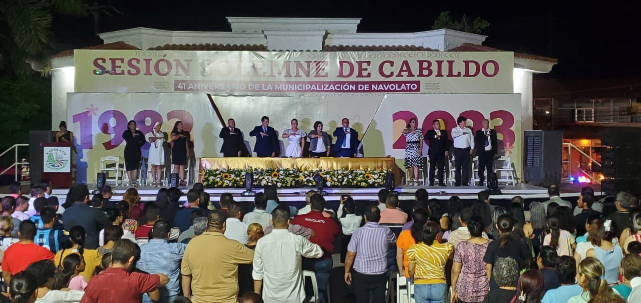 Realizan sesión solemne de Cabildo por el 41 Aniversario de la Municipalización de Navolato