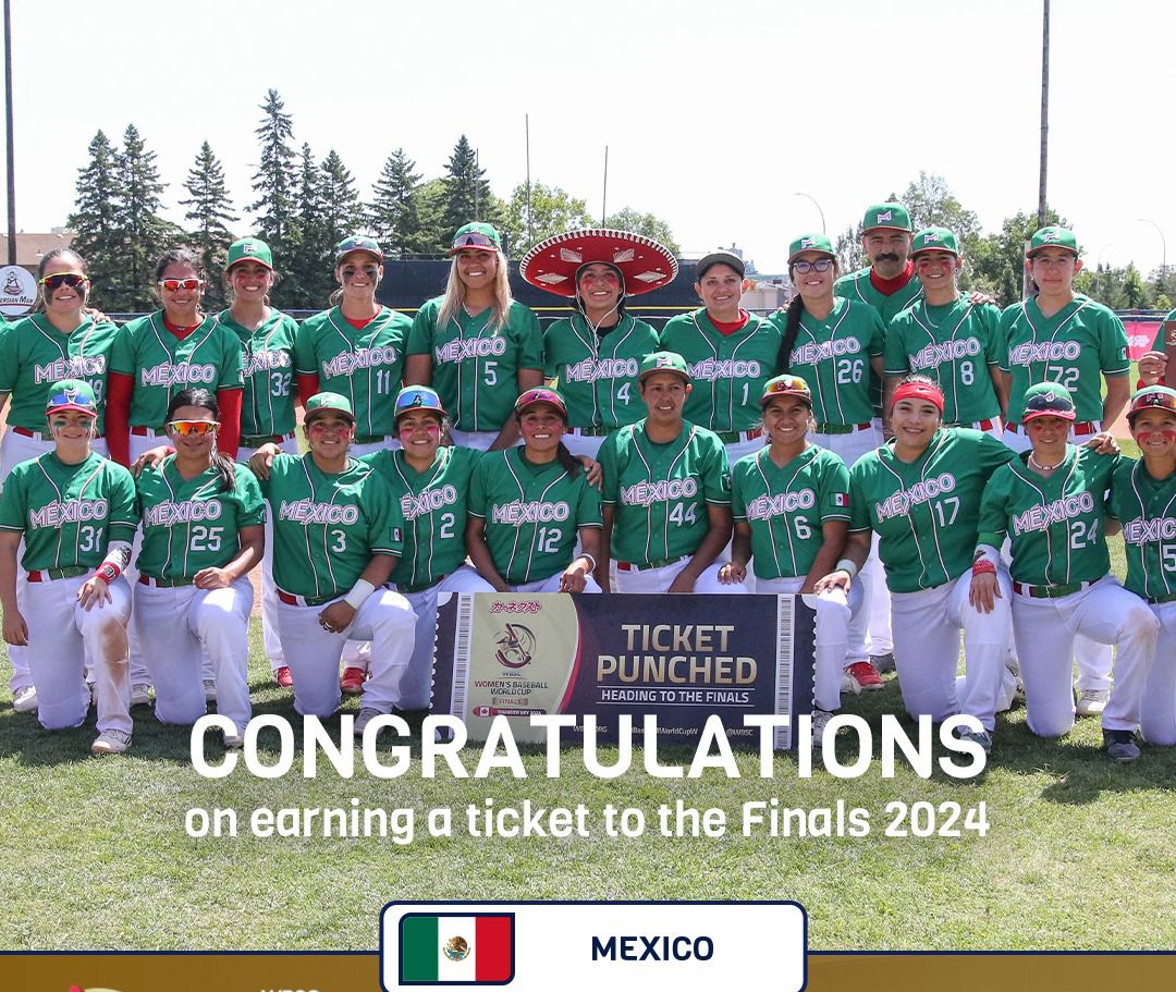 México clasifica a la ronda final del Mundial de Beisbol Femenil en 2024