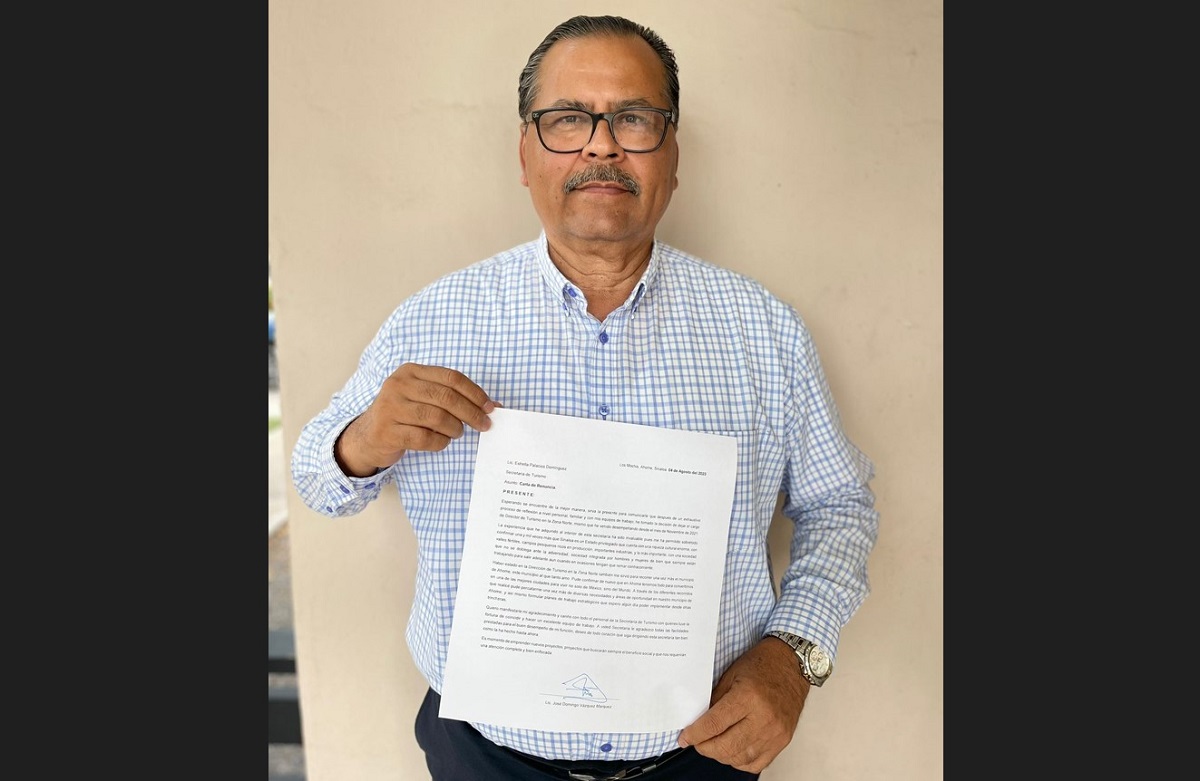 Renuncia Mingo Vázquez a la Dirección de Turismo en la Zona Norte