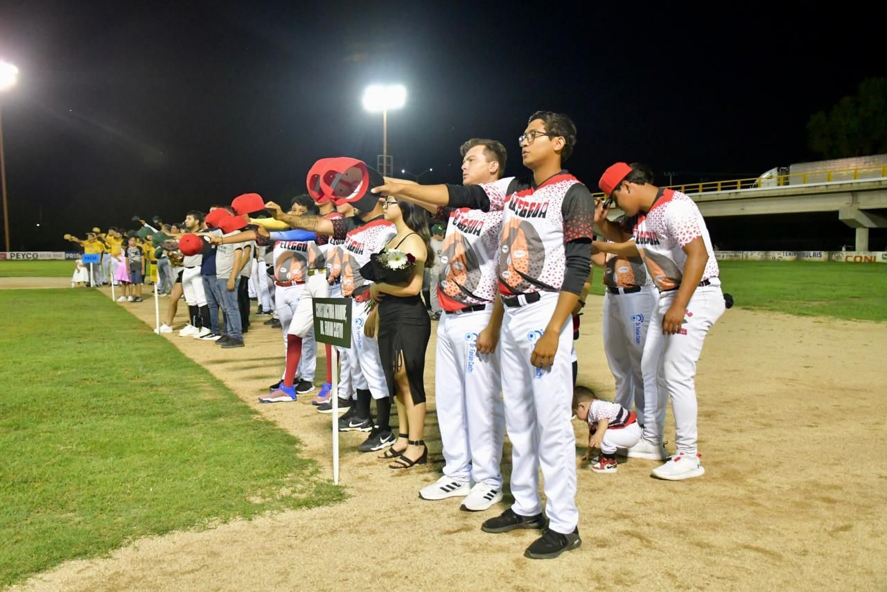 Se inaugura la Liga de Beisbol de Segunda Fuerza Nocturna en Guamúchil