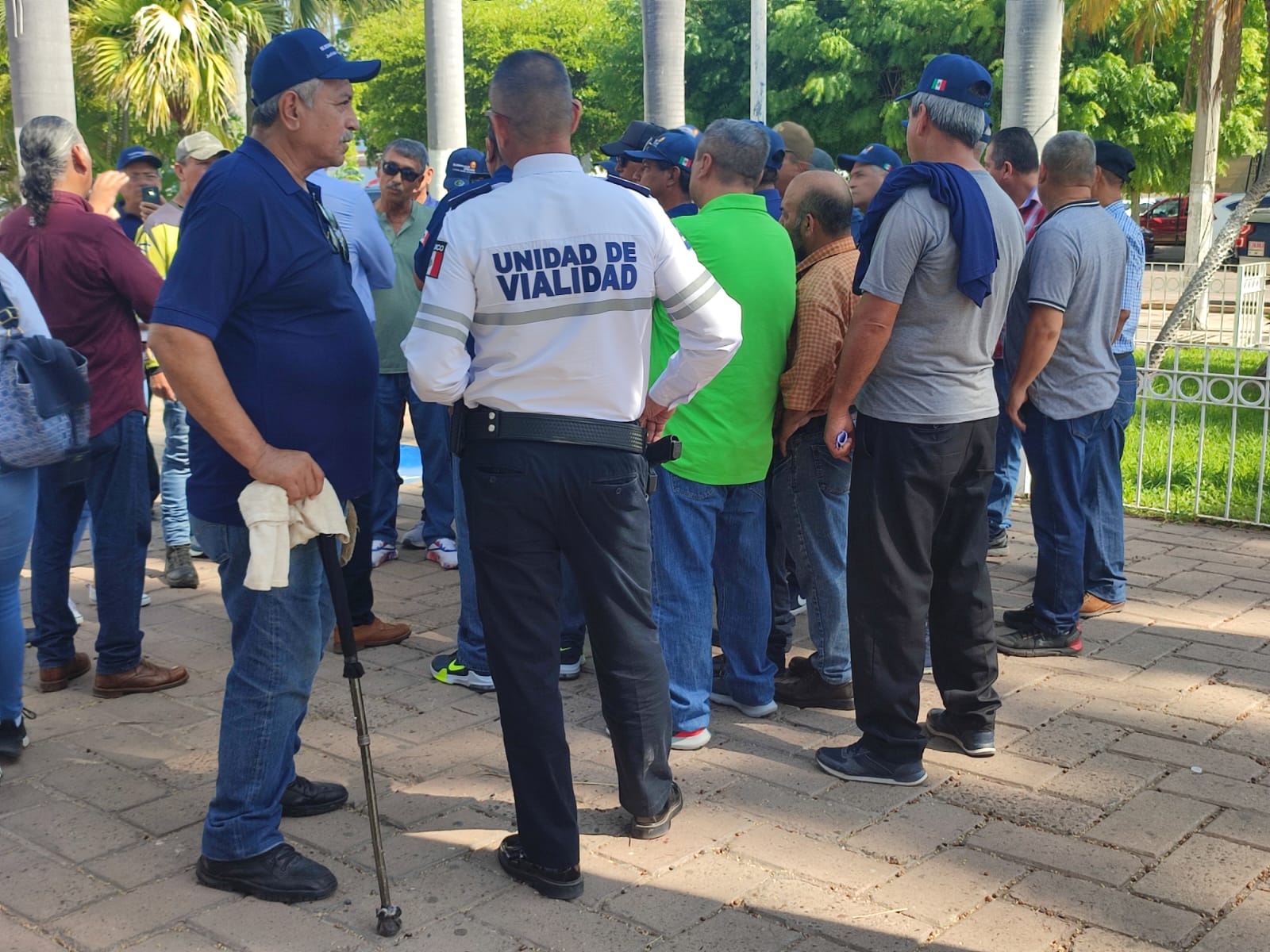 Policías jubilados en Ahome reclaman su incremento salarial que no les han hecho efectivo en este 2023