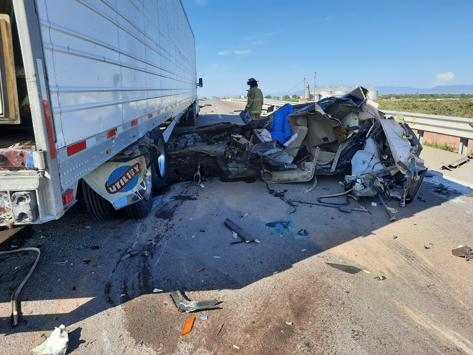Accidente sobre la México 15 en El Carrizo, Ahome, deja una persona sin vida