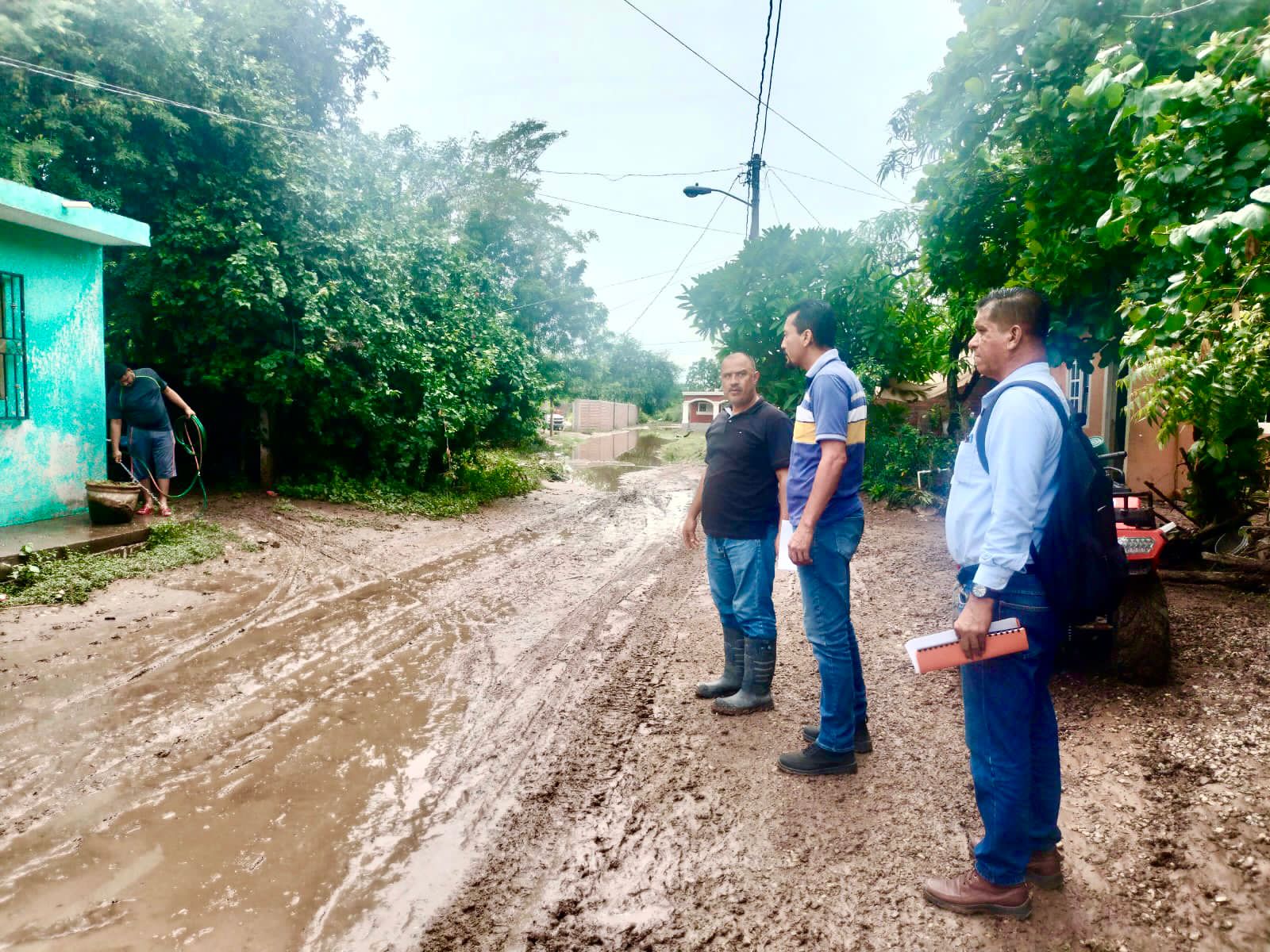 En zona rural también hubo estragos por lluvias, Los Zapotes, el Roble y Villa Unión con afectaciones