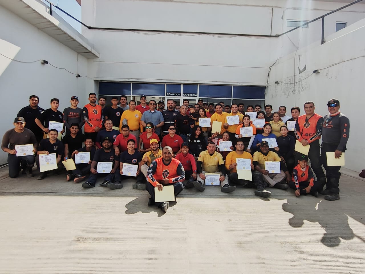 Concluye curso de Rescate en Estructuras Colapsadas a elementos de PC del sur de Sinaloa
