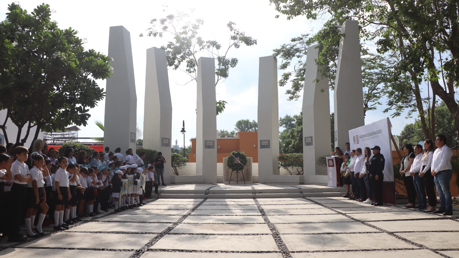 Alcalde de Badiraguato encabeza la conmemoración del 176 Aniversario de la Defensa del Castillo de Chapultepec
