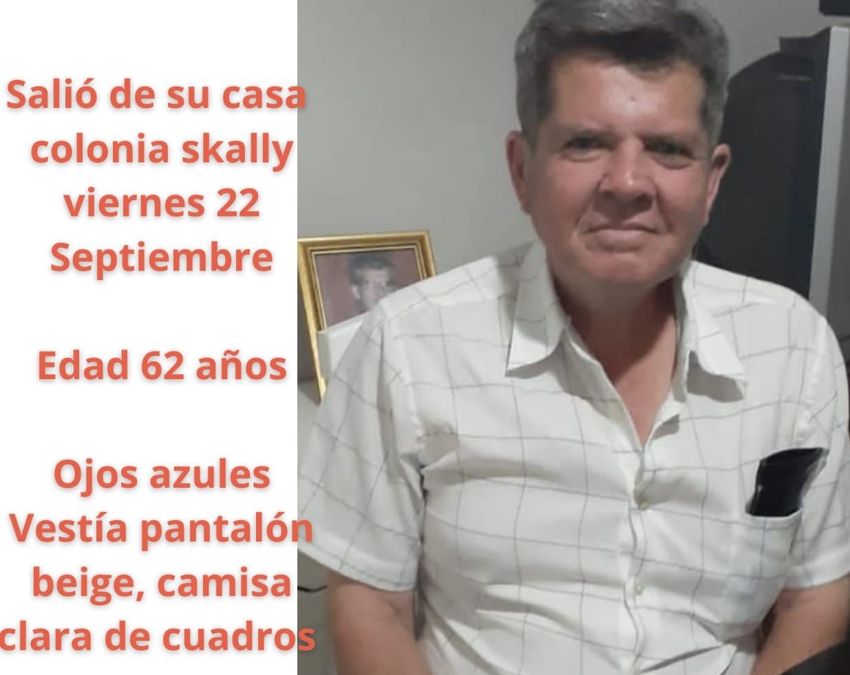 Don Leonel es buscado por sus familiares, desapareció en Los Mochis