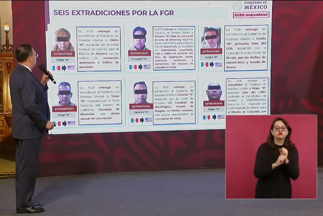 Además de Ovidio, estos son los presuntos delincuentes extraditados a EU en los últimos días