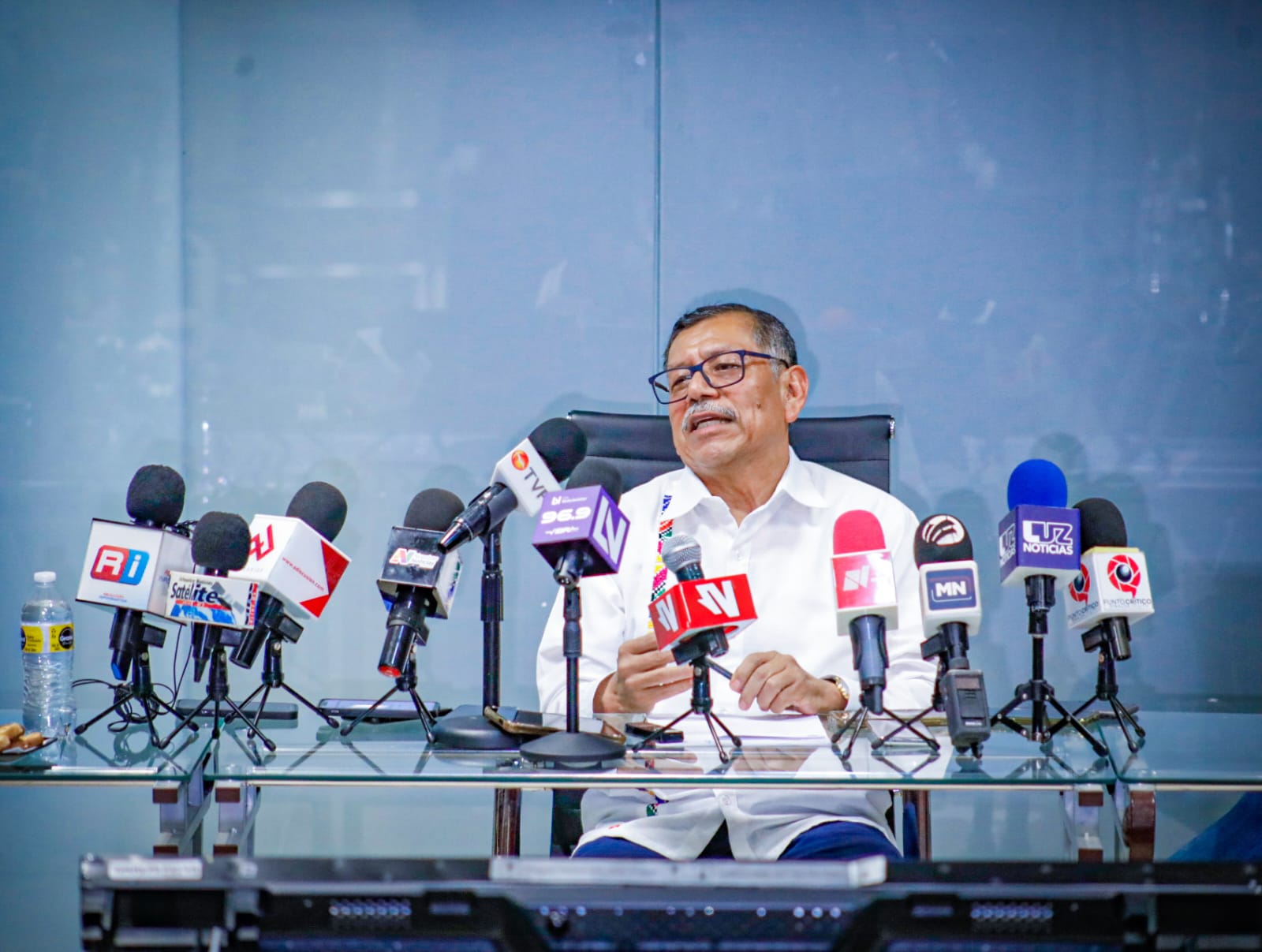 Gerardo Mérida Sánchez, secretario de Seguridad Pública Estatal en conferencia de prensa