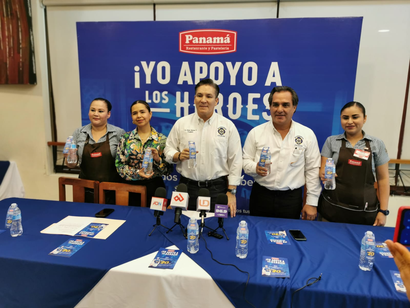 Lanzan Panamá y Bomberos campaña ‘Yo Apoyo a los Héroes’; En Culiacán, lo recaudado ira a base La Conquista