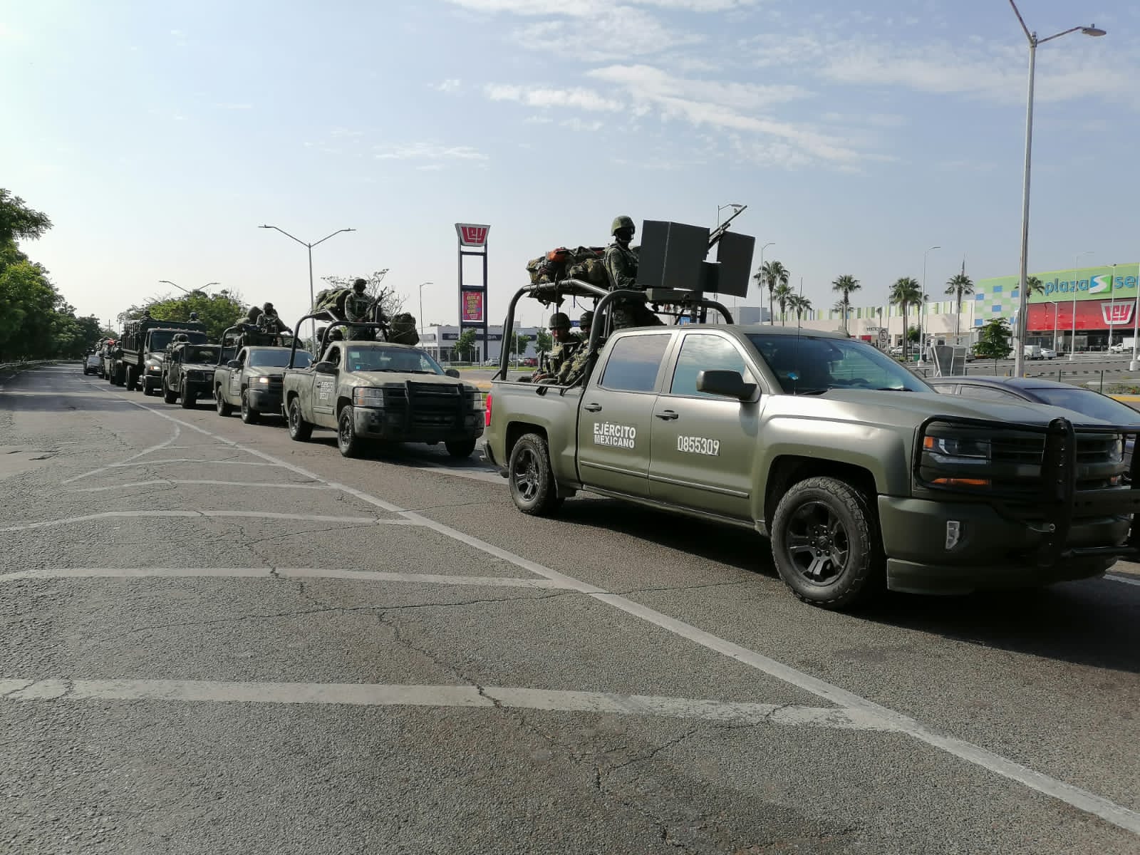 Llegan a Culiacán 300 elementos del Ejército Mexicano; fortalecerán estrategia de seguridad en Sinaloa