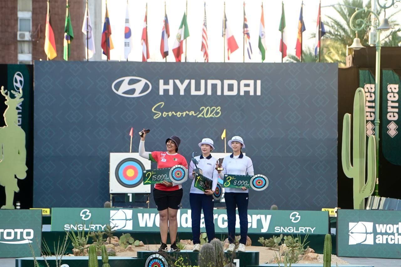 Alejandra Valencia y Dafne Quintero, consiguen medallas para México en Mundial de Tiro con Arco en Sonora