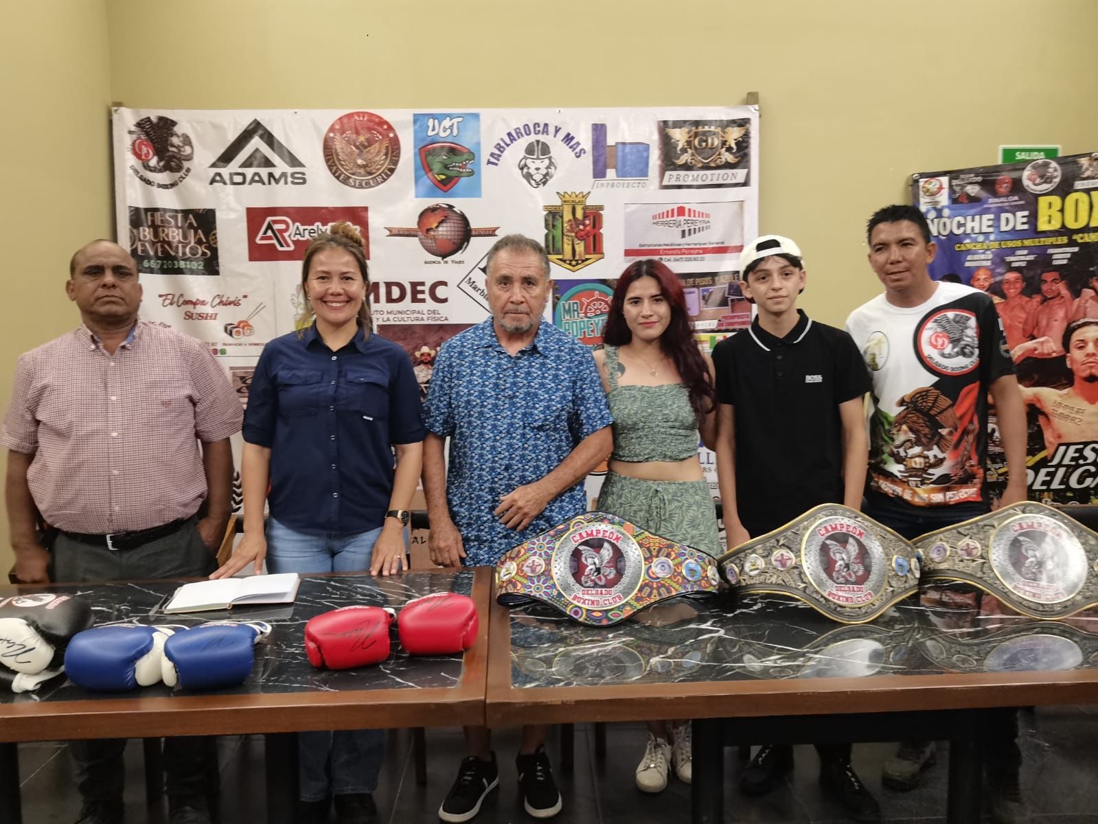 Presentan la función Noche de Boxeo Profesional en el Campo El Diez, en Culiacán