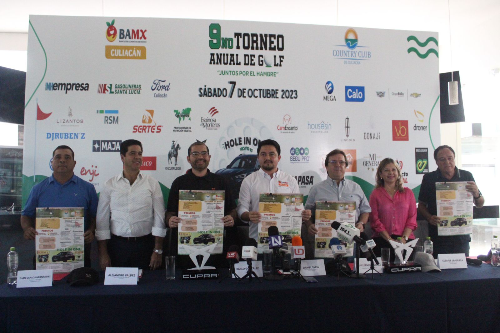 Presentan la novena edición del Torneo de Golf ‘juntos por el hambre’ en beneficio al banco de Alimentos de Culiacán