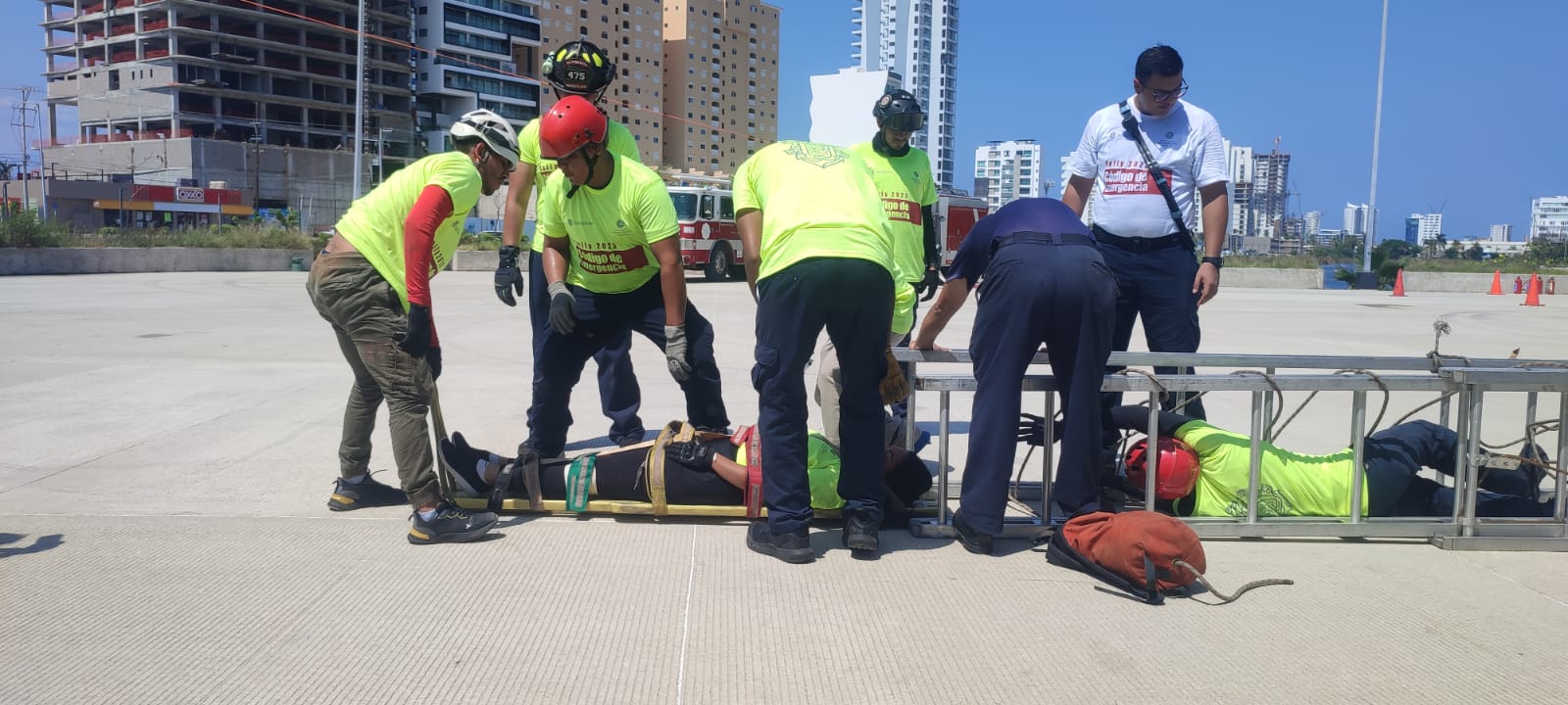 Cuerpos de rescate participan en Rally de Emergencia en Mazatlán