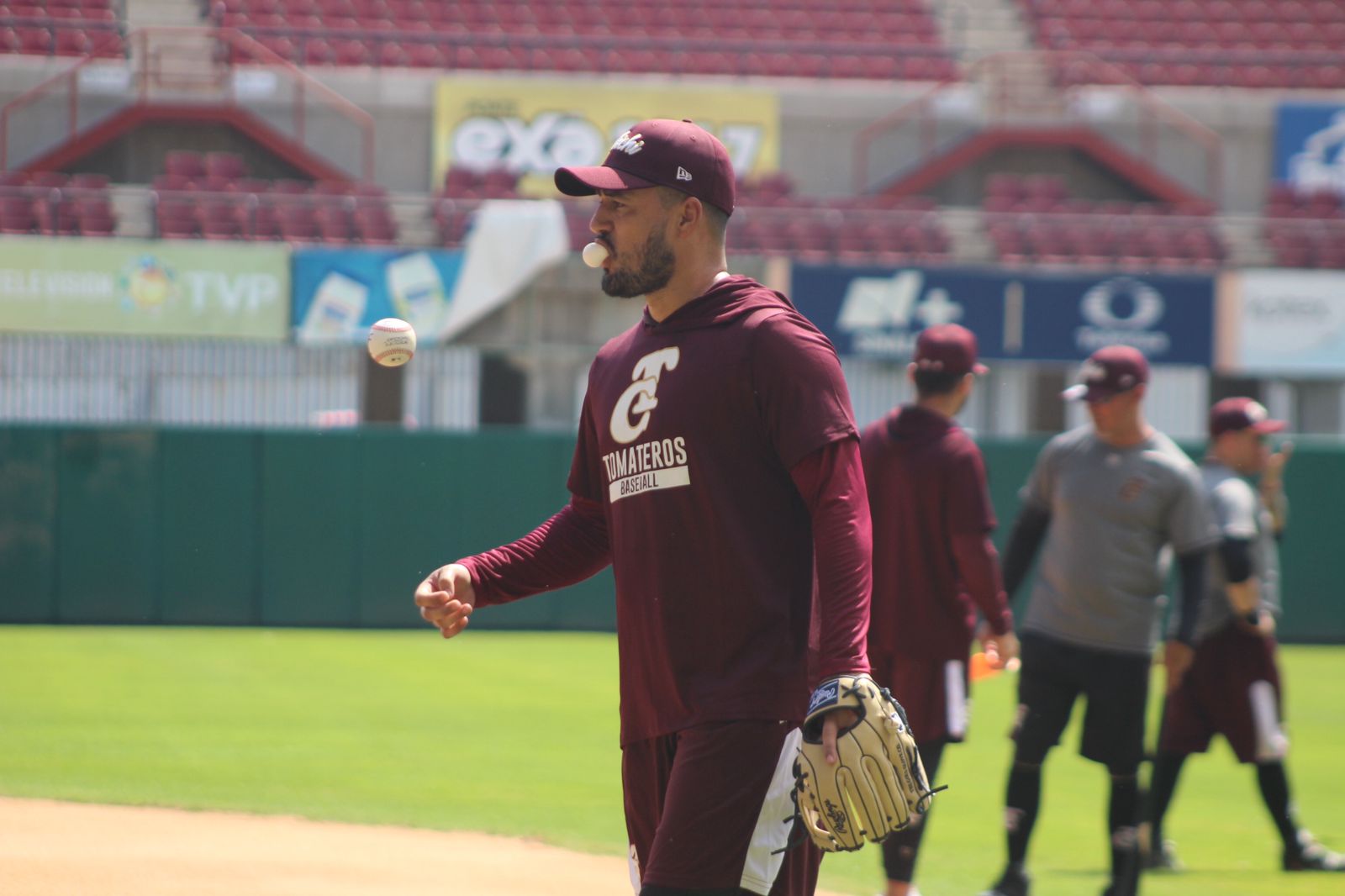 Ramón Ríos ya entrena con los Tomateros de Culiacán cara a la próxima temporada de la LMP