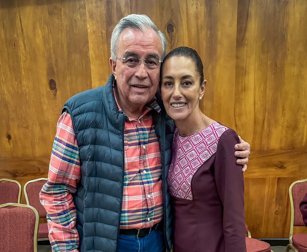 Rocha Moya muestra su apoyo a Claudia Sheinbaum tras recibir constancia
