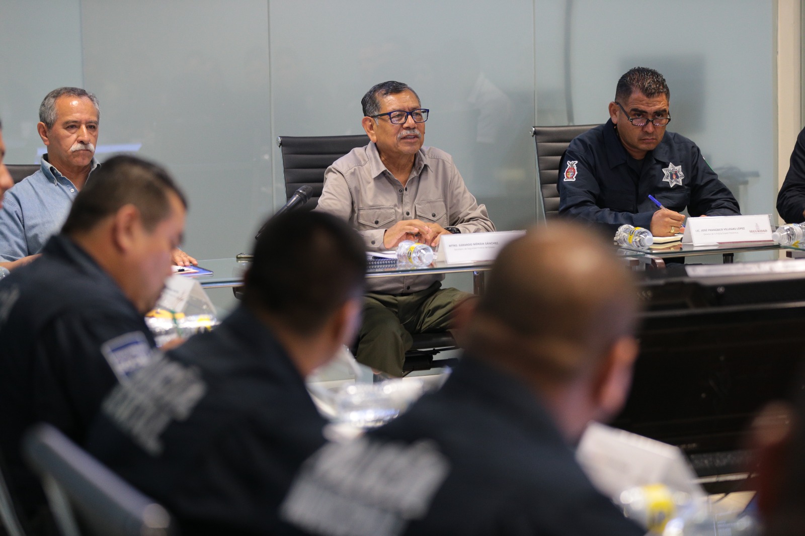 Se reúne General Mérida Sánchez con mandos policiacos de todo el estado