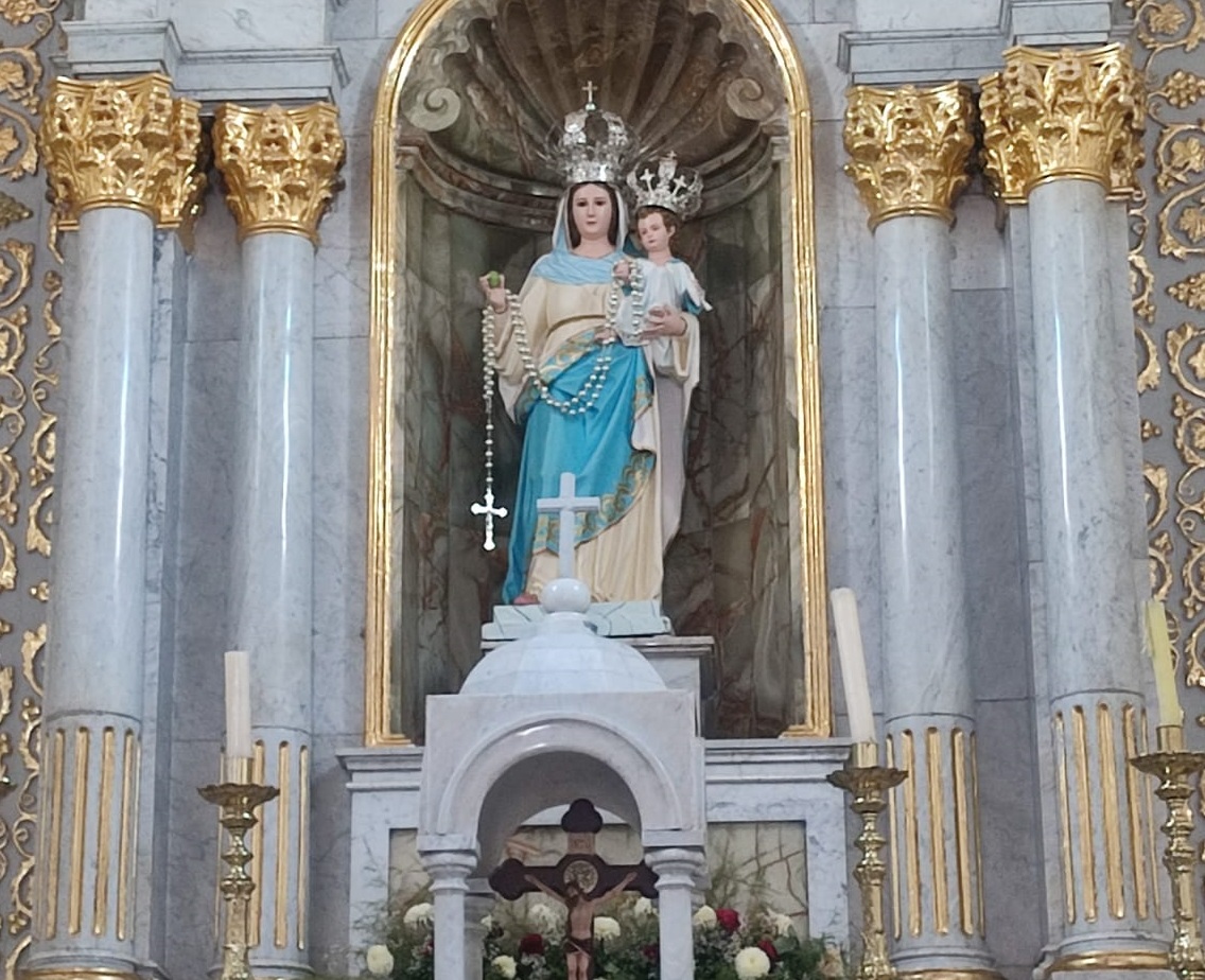 La Virgen del Rosario tiene doble fiesta por la creciente del río; ahora la intención de la novena es por el agua