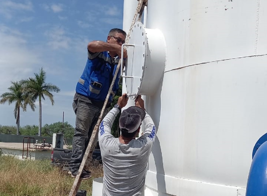 Garantizan a pobladores de El Carrizo, en Ahome que en dos días tendrán calidad del agua y presión