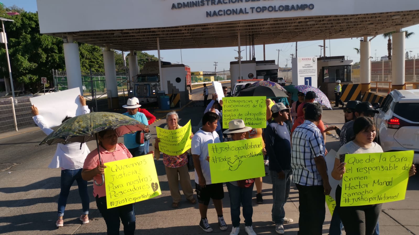 Cierran la entrada a la Asipona; familiares del joven Natanael exigen justicia