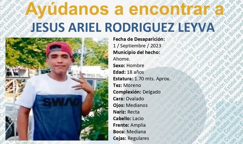 Jesús Ariel salió de su trabajo en Los Mochis, ya no regresó a su casa; sus familiares los buscan