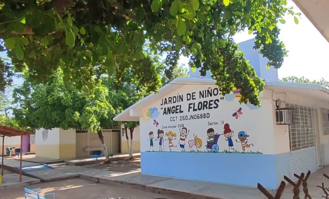 Autoridades educativas del kínder Ángel Flores en Guamúchil piden subestación eléctrica