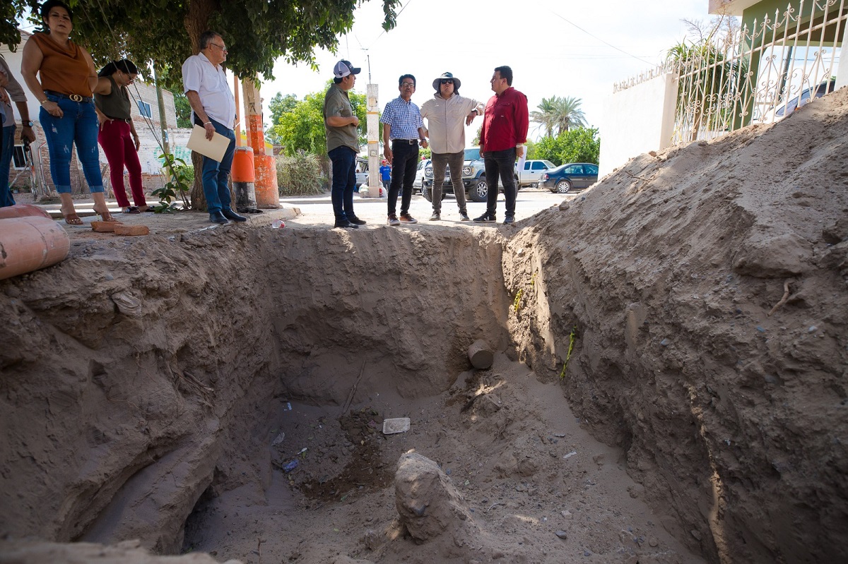 Rehabilitan 1.7 kilómetros de drenaje en tres colonias de Guasave