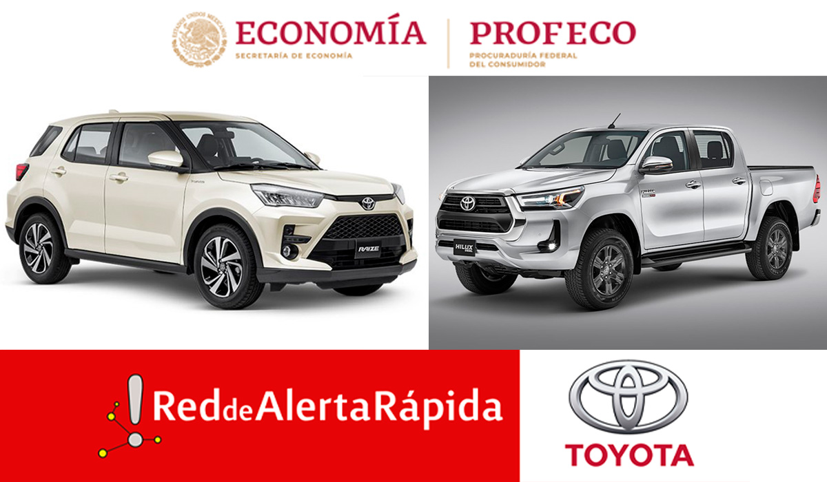 Alerta rápida | Profeco hace este llamado a los dueños de vehículos Hilux y Raize de Toyota
