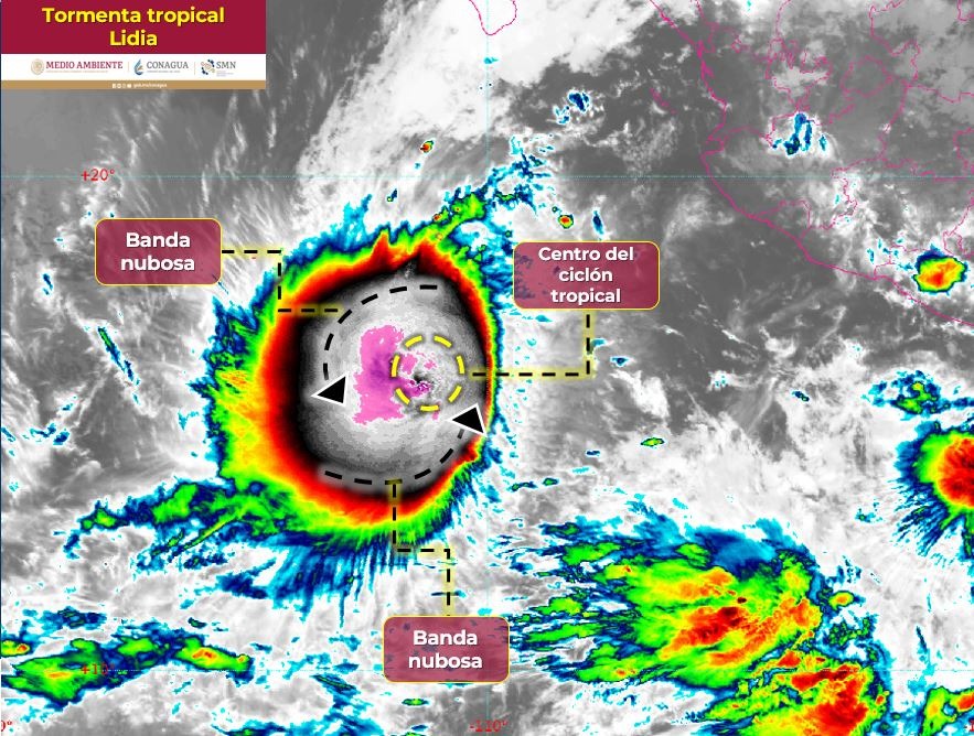 ‘Lidia’ podría ser huracán categoría 1 éste sábado: PC; pronostican lluvias de sábado a martes en Sinaloa