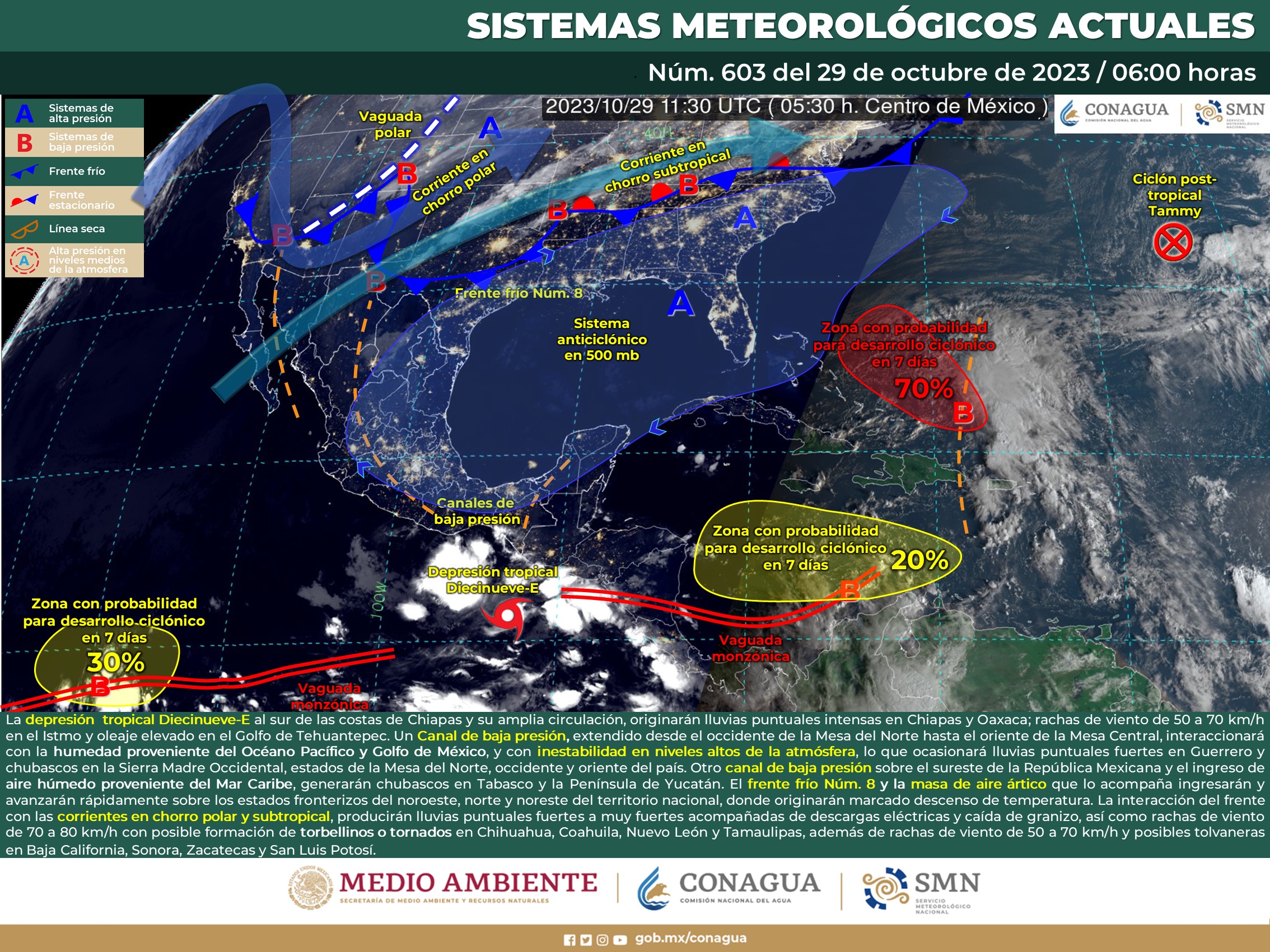 Clima: Medio nublado y lluvias aisladas se esperan para Sinaloa este domingo