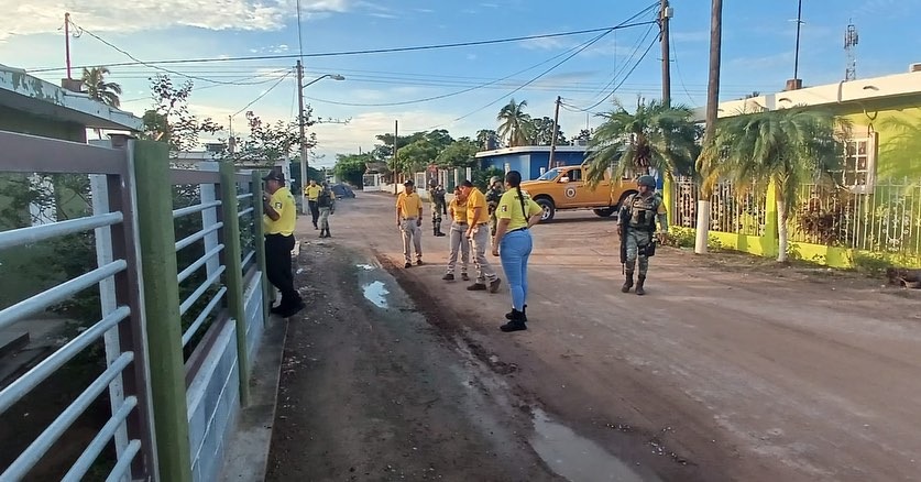 Ejército y Protección Civil realizan recorridos preventivos por ‘Lidia’ en zona rural de Rosario