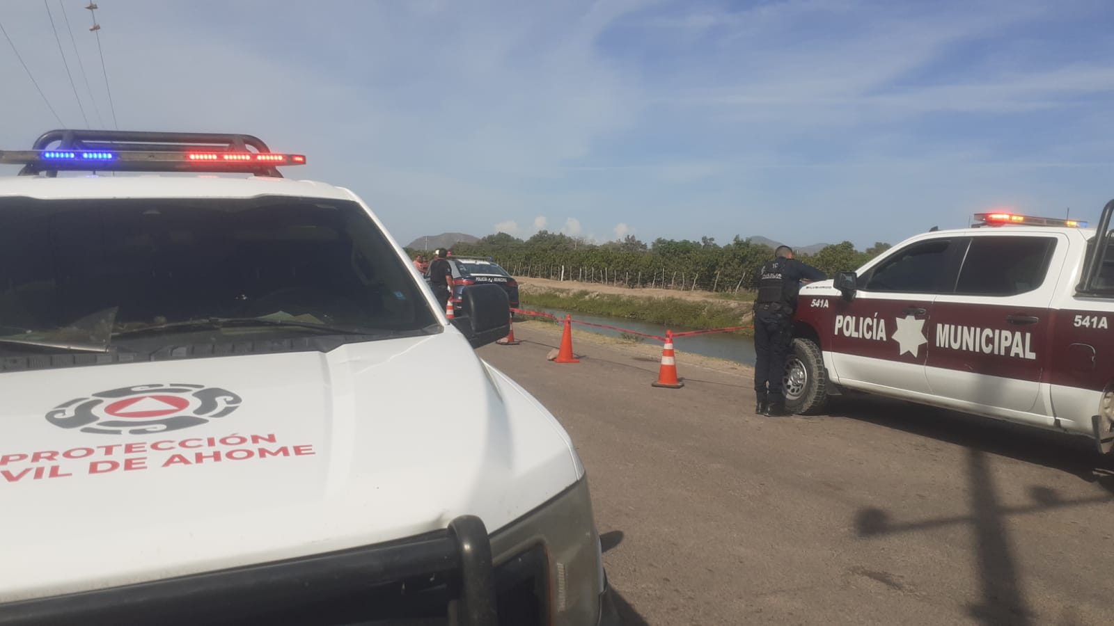 Localizan a un hombre sin vida dentro de un canal en El Ranchito, Ahome