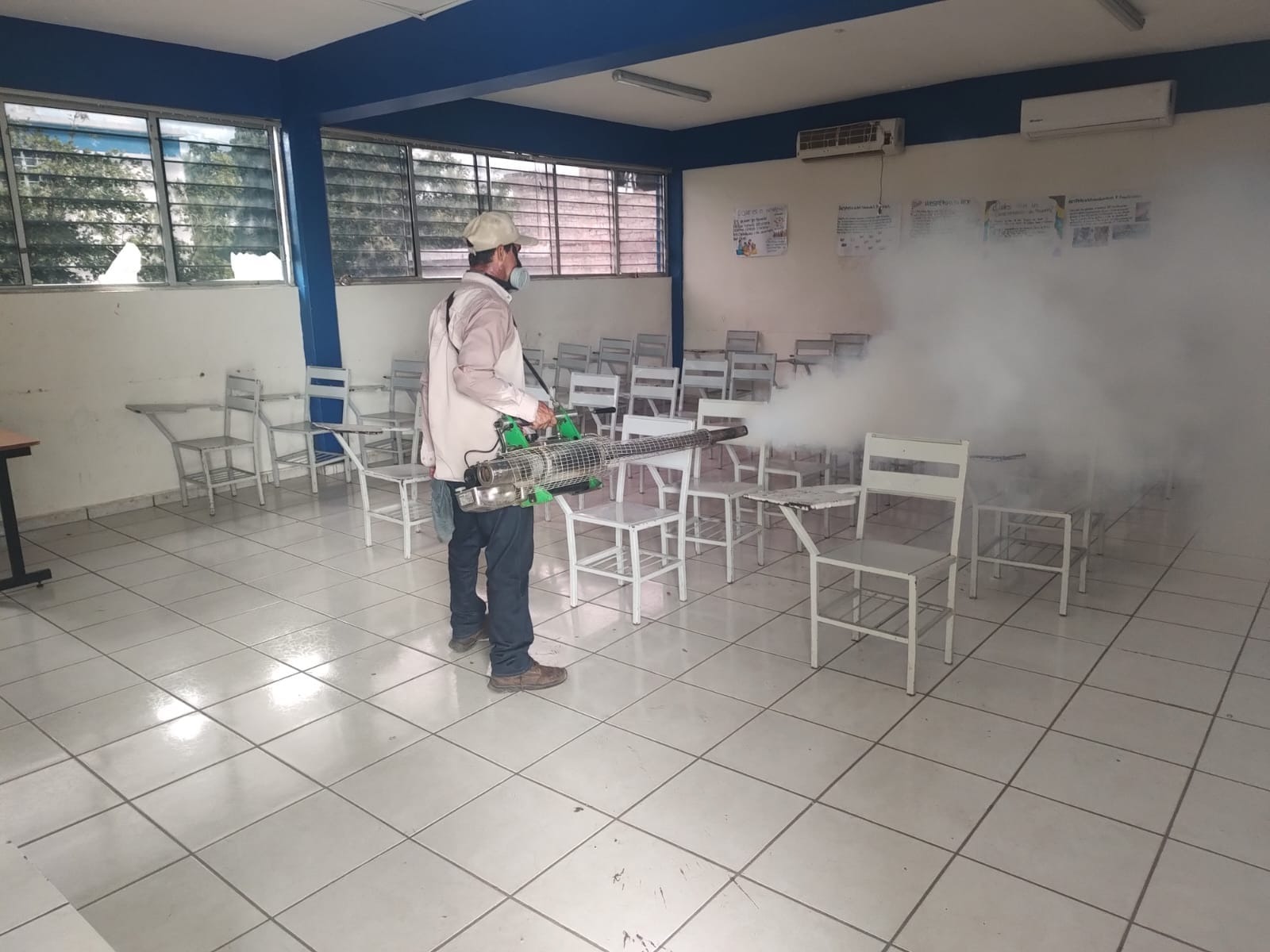 Fumigan albergues en Rosario para abrirlos de ser necesario por evolución de ‘Lidia’