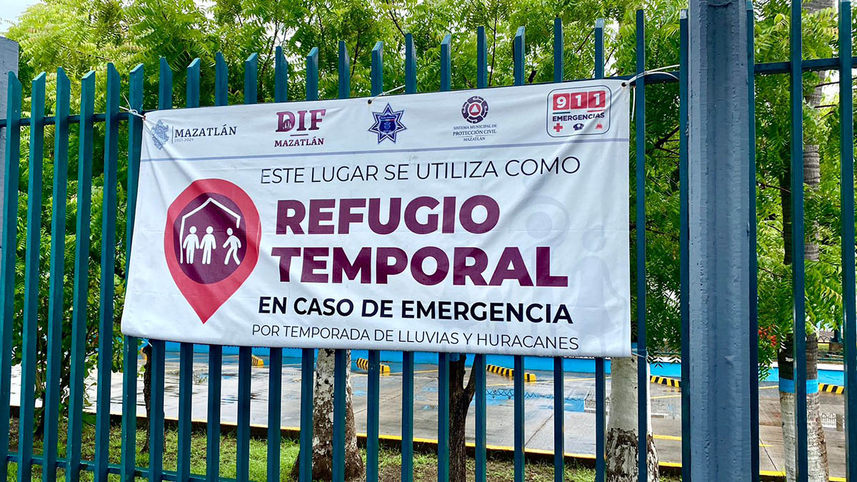 Ya están habilitados los tres albergues en Mazatlán y la zona rural ante la llegada de ‘Lidia’