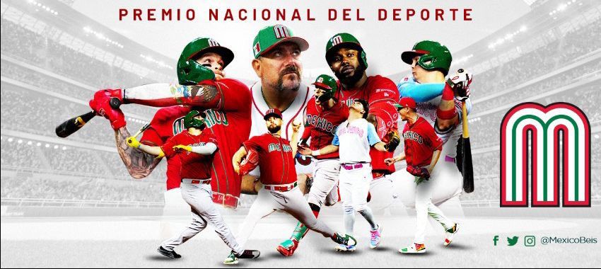 La Selección Mexicana de Béisbol se lleva el premio Nacional del Deporte 2023
