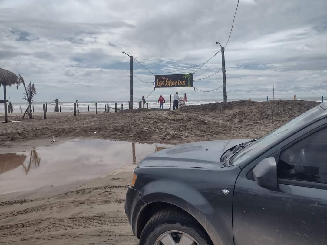 ‘Lidia’ no dejó lluvia hoy en Guasave, pero por alto oleaje cierran playa a bañistas 