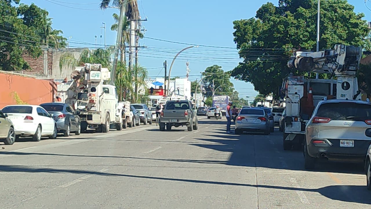 Al 100% restablecido suministro de energía eléctrica en Los Mochis