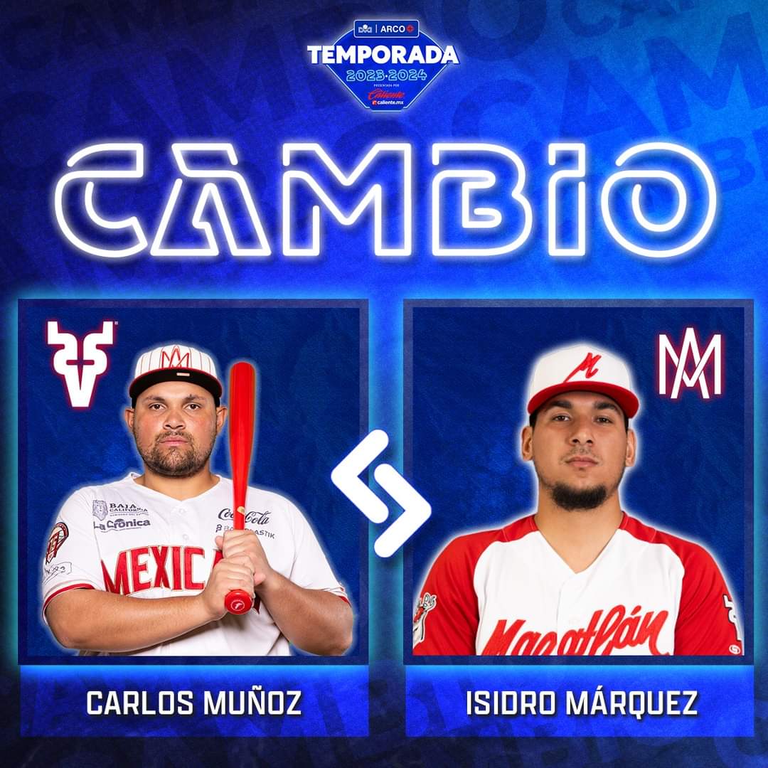 Regresa Carlos Muñoz a Venados de Mazatlán en cambio definitivo con los Águilas de Mexicali