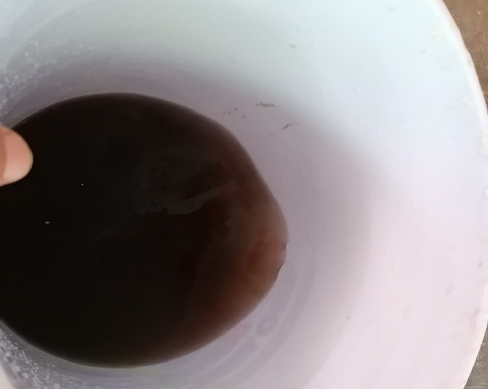 Agua turbia sale de la llave en la cabecera municipal de El Fuerte