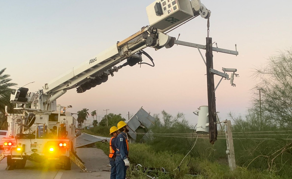 CFE tiene 90% de restablecimiento eléctrico a usuarios afectados en Sinaloa por tormenta tropical ‘Norma’